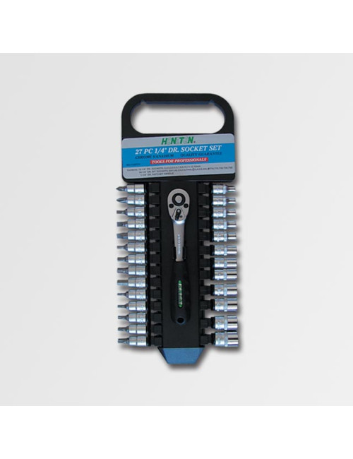 HONITON ZESTAW KLUCZY  27 ELEMENTÓW 1/4"      1127