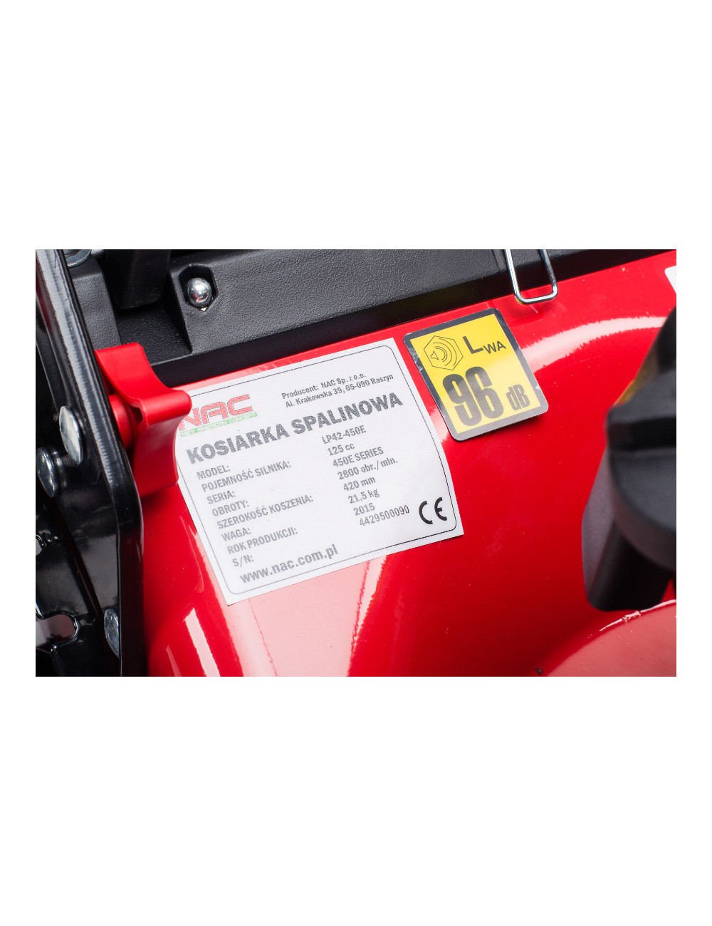 NAC KOSIARKA SPALINOWA BEZ NAPĘDU 42cm BRIGGS & STRATTON 125cc  LP42-450E