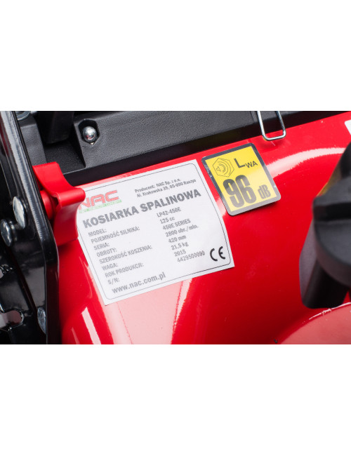 NAC KOSIARKA SPALINOWA BEZ NAPĘDU 42cm BRIGGS & STRATTON 125cc  LP42-450E