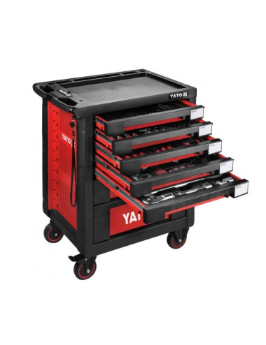 YATO SZAFKA WARSZTATOWA 7-SZUFLAD + NARZĘDZIA 165 elem. 55293