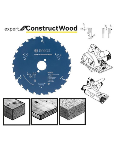 BOSCH PIŁA TARCZOWA CONSTRUCT WOOD EXPERT 210x30mm 30-ZĘBÓW