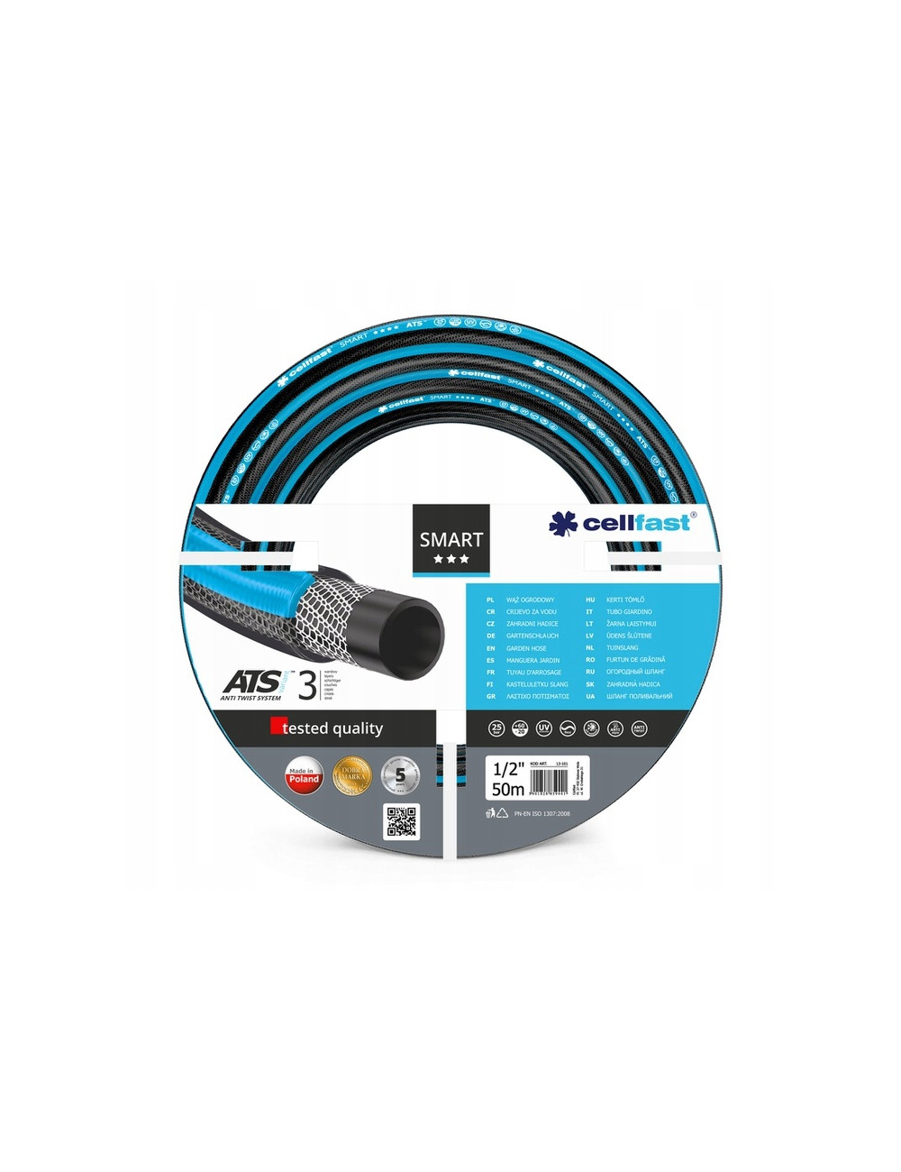 CELLFAST WĄŻ OGRODOWY SMART ATS 1/2" 50mb