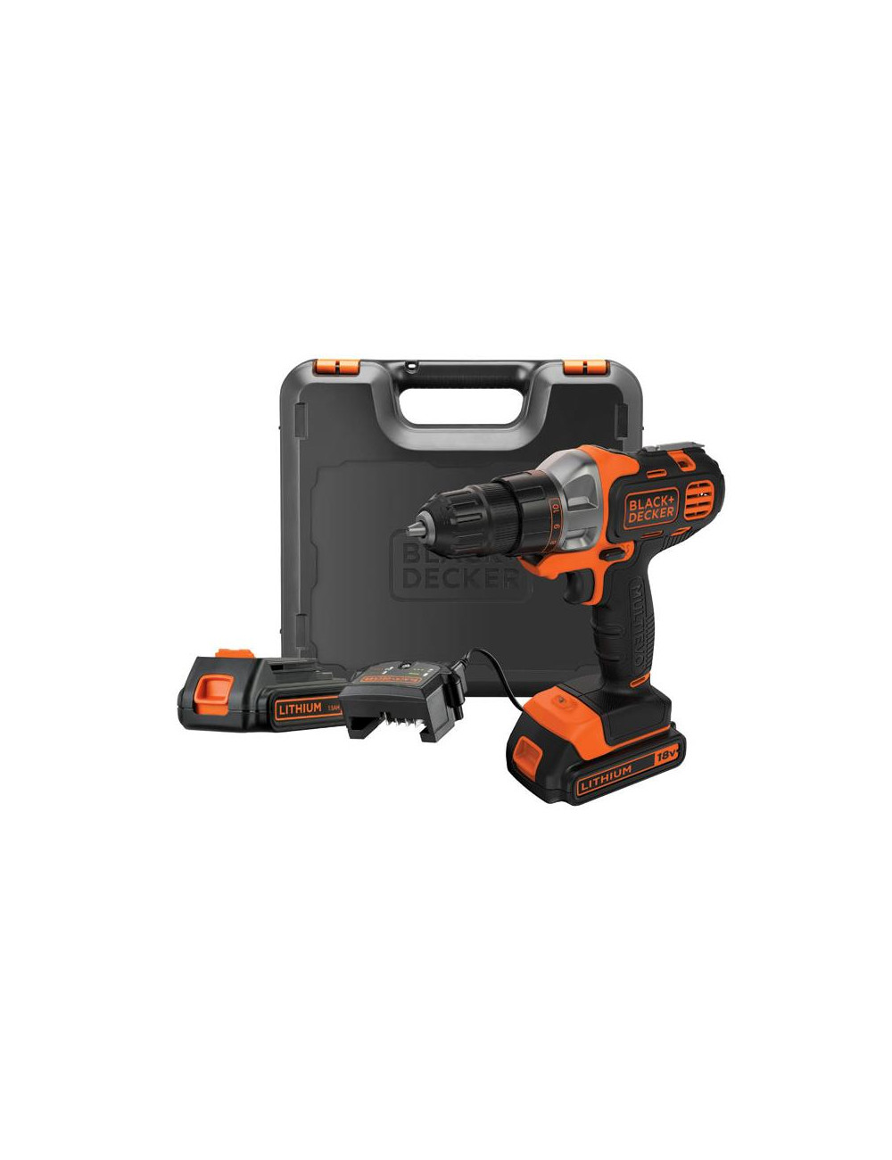 BLACK+DECKER NARZĘDZIE WIELOFUNKCYJNE MULTIEVO MT218KB ZESTAW STARTOWY Z GŁOWICĄ WKRĘTARSKĄ WALIZKA