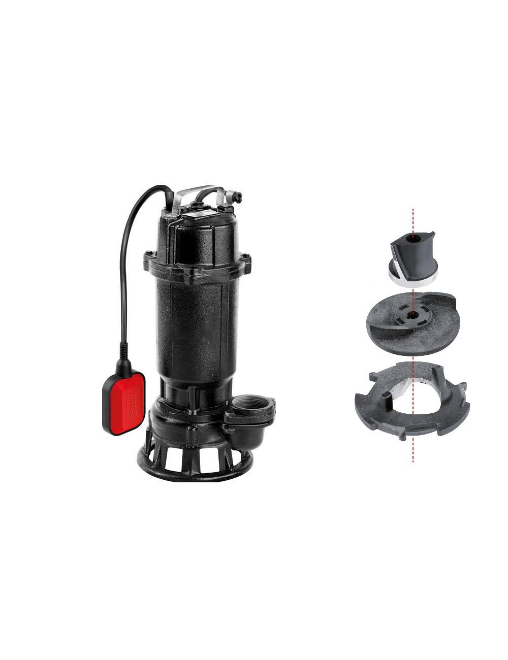 YATO POMPA ŻELIWNA Z ROZDRABNIACZEM  750W