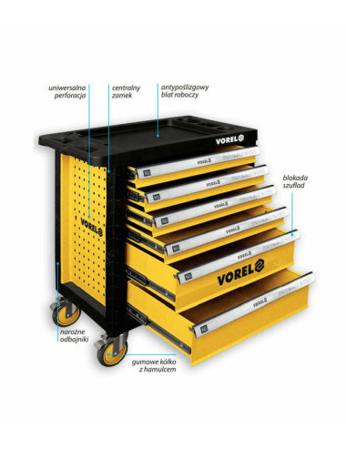 VOREL SZAFKA WARSZTATOWA 6 - SZUFLAD   58539