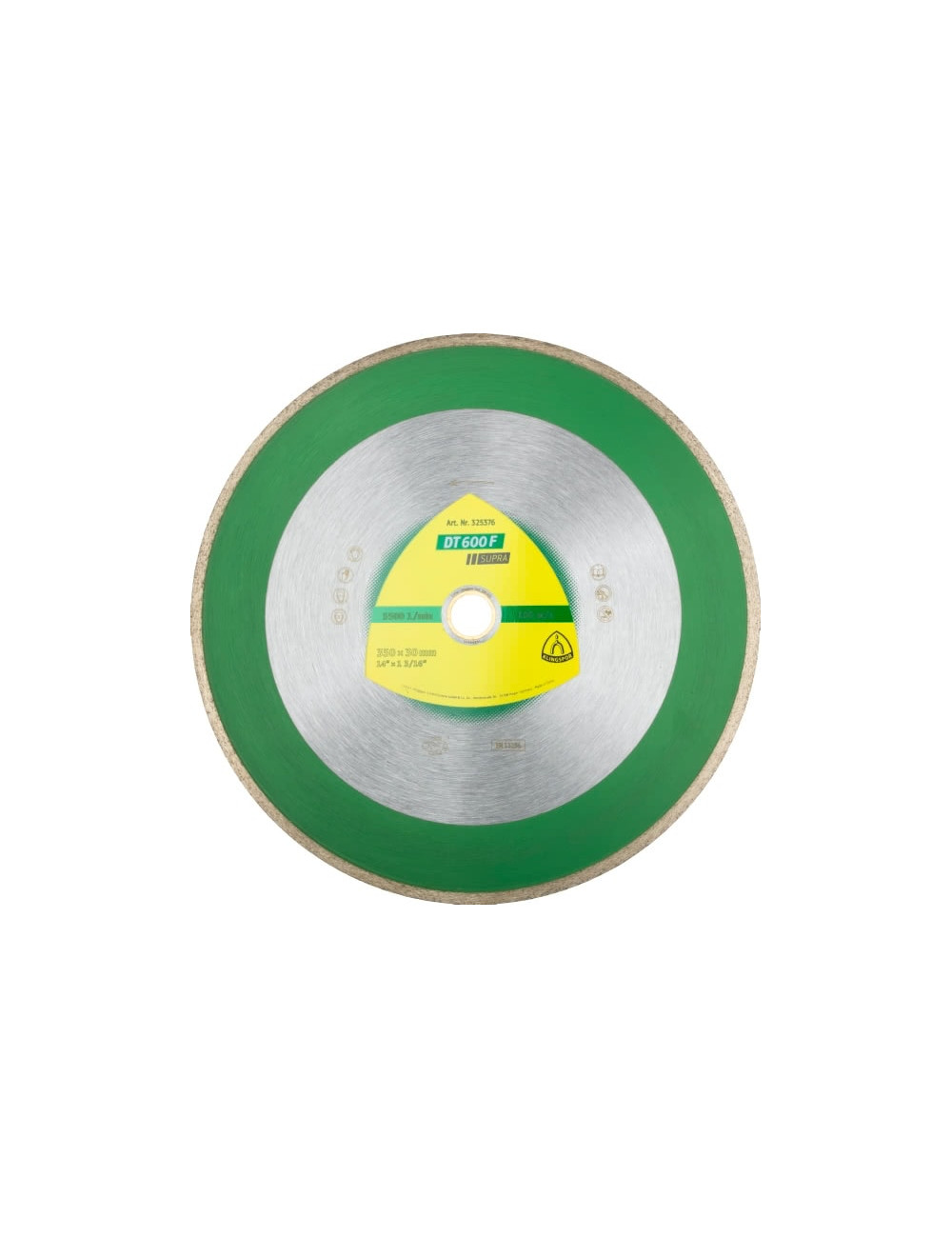 KLINGSPOR TARCZA DIAMENTOWA PEŁNA 250mm x 1,9mm x 30/25,4mm DT600F DO CERAMIKI