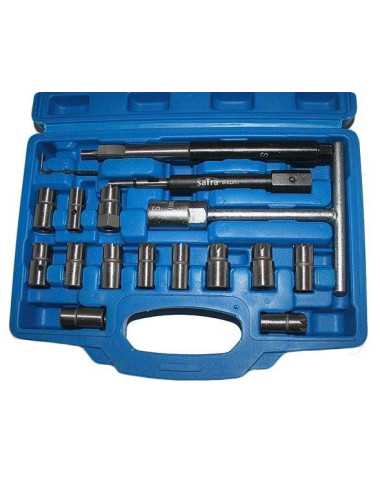SATRA ZESTAW FREZÓW DO GNIAZD WTRYSKIWACZY 17szt.