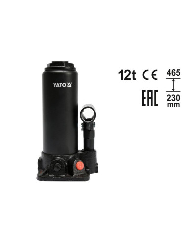 YATO DŹWIGNIK TŁOKOWY HYDRAULICZNY SŁUPKOWY 12T 230-462mm
