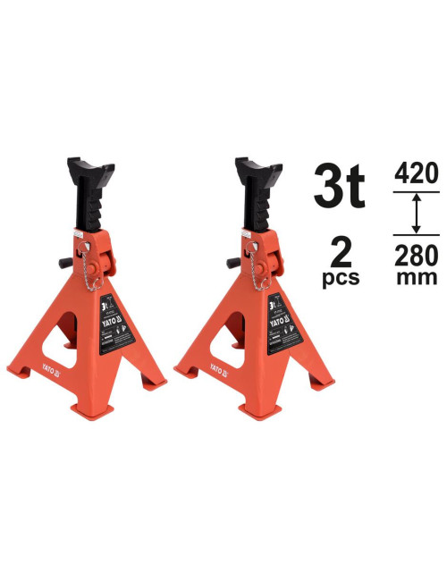YATO PODSTAWKI 2szt. 3 TONY, 280-420mm