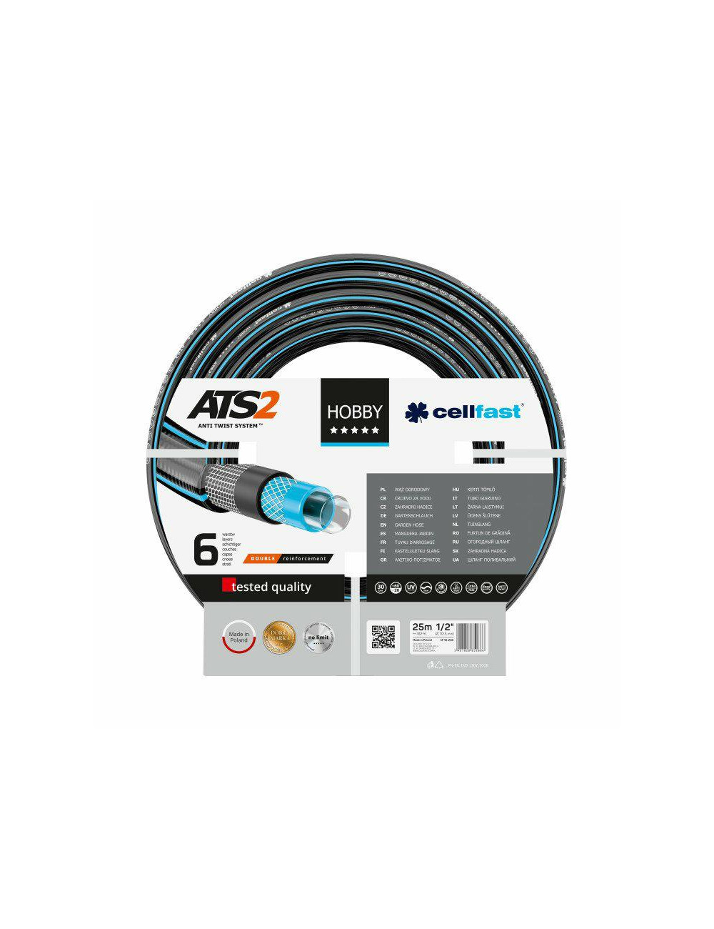 WĄŻ OGR.HOBBY ATS 3/4" 45mb PL   /CF