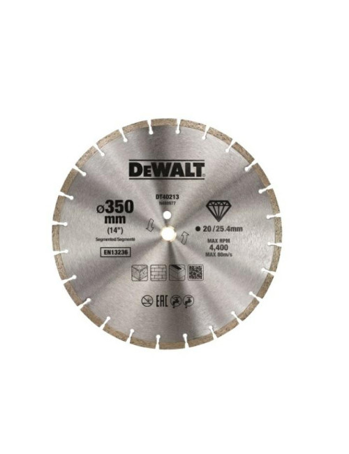 DEWALT TARCZA DIAMENTOWA 350x25,4mm SEGMENTOWA