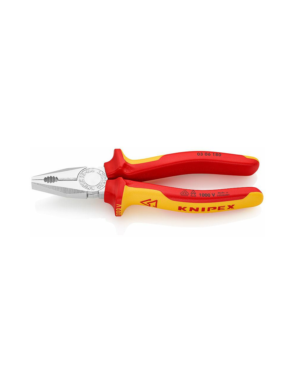 KNIPEX SZCZYPCE UNIWERSALNE IZOLOWANE 180mm