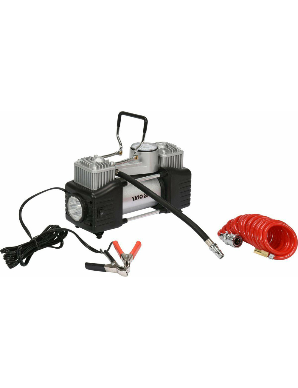 YATO KOMPRESOR / SPRĘŻARKA MINI Z LAMPĄ LED 250W