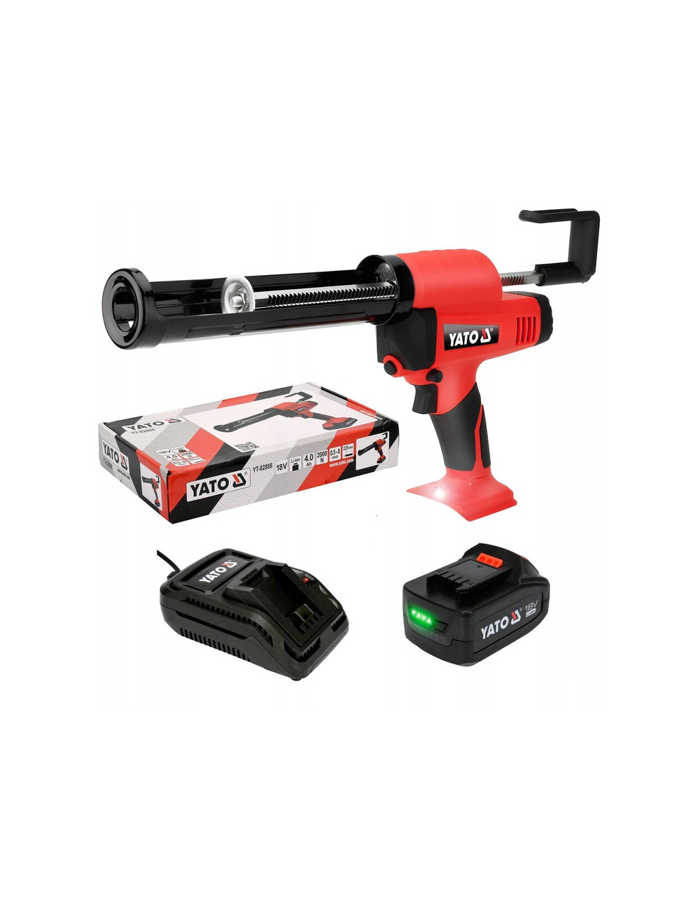 YATO PISTOLET DO SILIKONU I KLEJU 18V + AKU.