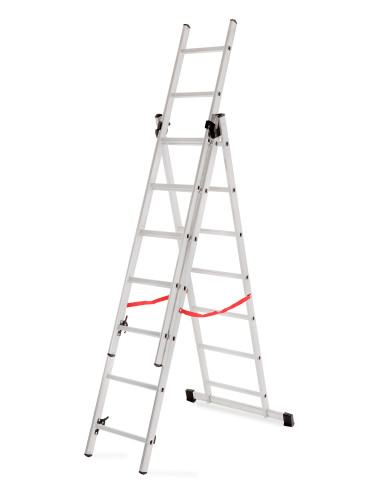 AWTOOLS DRABINA ALUMINIOWA BASIC 3x6 STOPNI 150KG