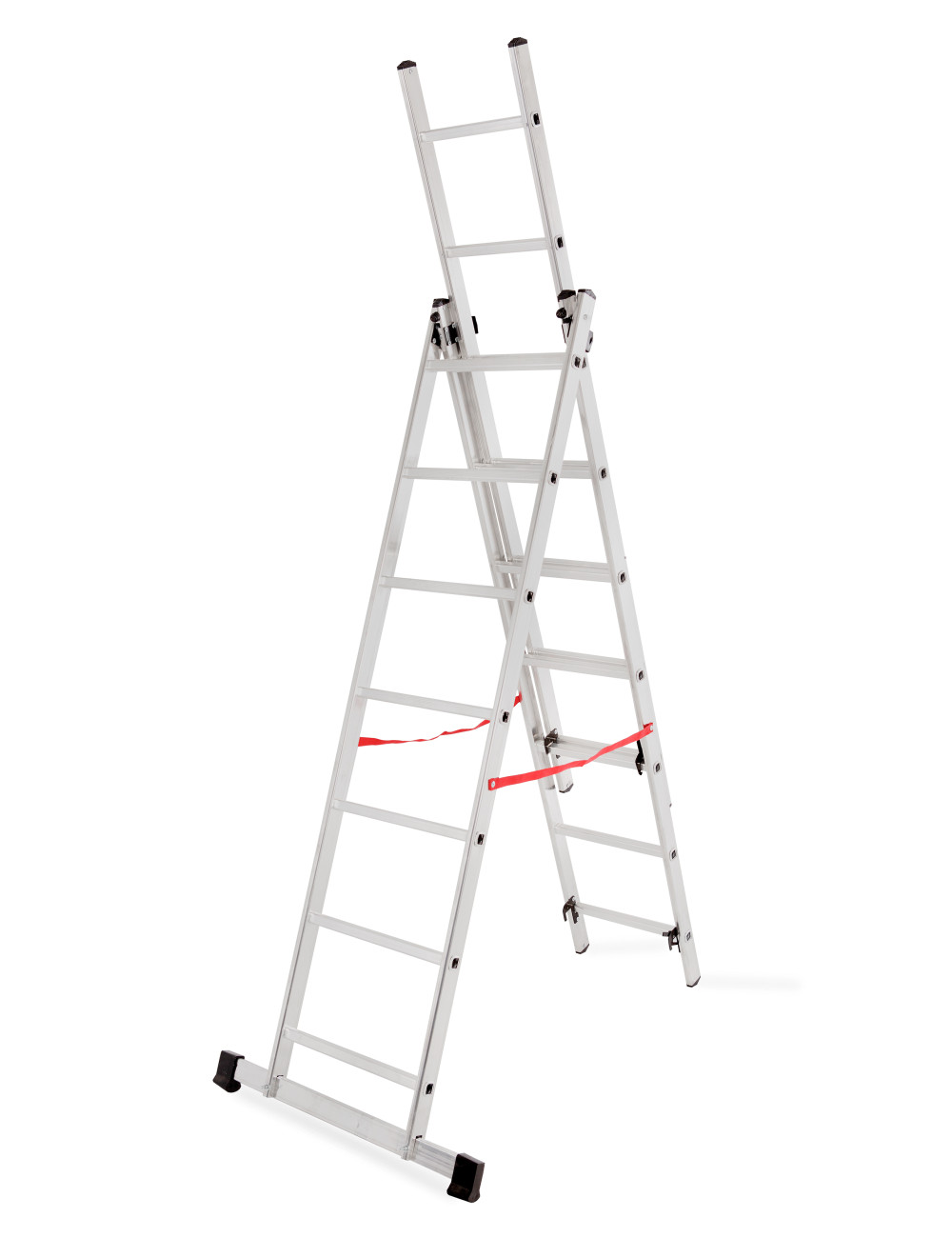 AWTOOLS DRABINA ALUMINIOWA BASIC 3x6 STOPNI 150KG