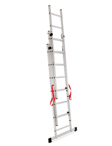 AWTOOLS DRABINA ALUMINIOWA BASIC 3x6 STOPNI 150KG