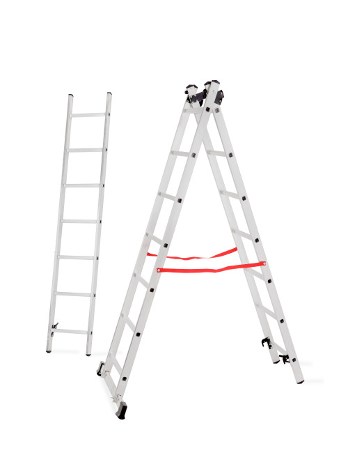 AWTOOLS DRABINA ALUMINIOWA BASIC 3x6 STOPNI 150KG