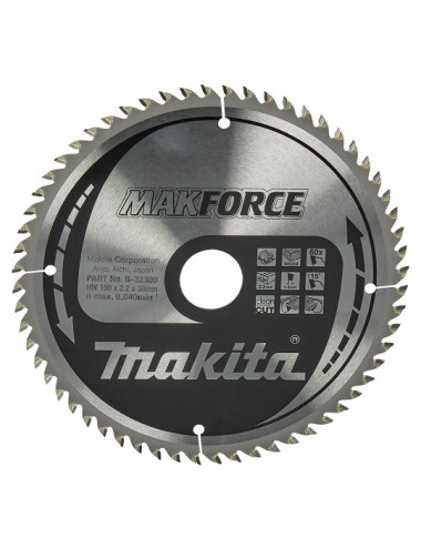 MAKITA PIŁA TARCZOWA  190x30x60z MAKFORCE DREWNO