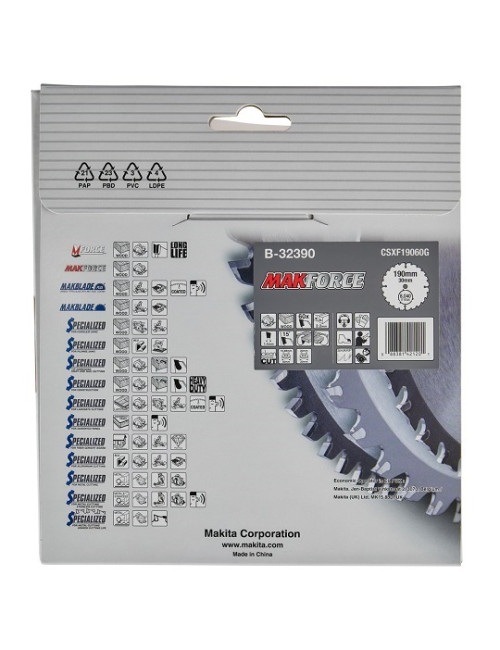 MAKITA PIŁA TARCZOWA  190x30x60z MAKFORCE DREWNO