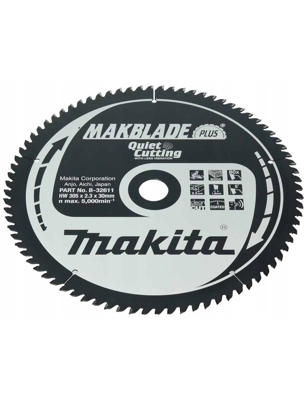 MAKITA PIŁA TARCZOWA  305x30x80z MAKBLADE PLUS DREWNO