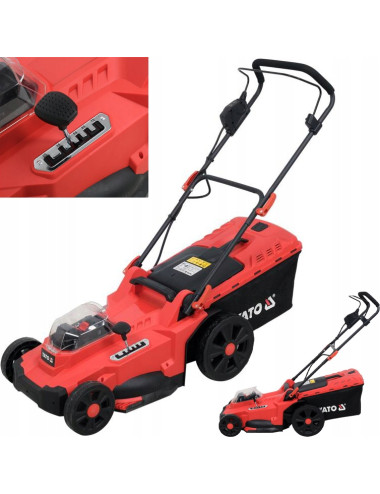 YATO KOSIARKA 2x18V 43cm + 2x4,0Ah + PODWÓJNA ŁADOWARKA