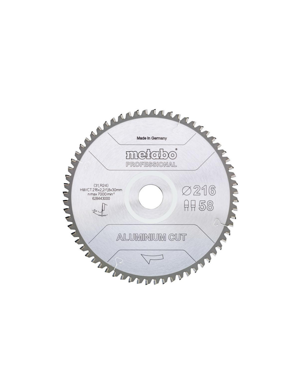 METABO PIŁA TARCZOWA FZ TZ 216x30x58z ALUMINIUM CUT PROFESSIONAL