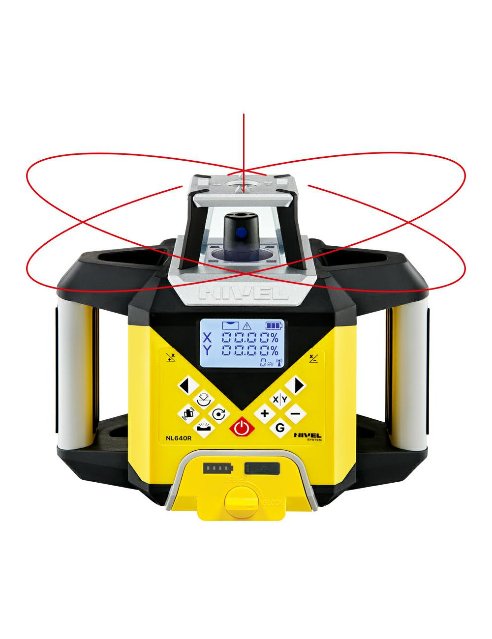 NIVEL SYSTEM NIWELATOR LASEROWY NL640R DIGITAL wiązka czerwona