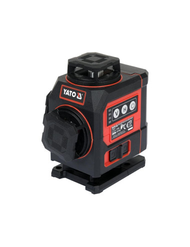 YATO LASER ZIELONY MINI 16 LINIOWY 4D Z AKCESORIAMI