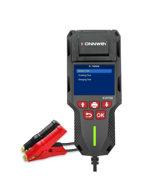 EM TESTER BATERII 6V/12V/24V KONNWEI Z DRUKARKĄ