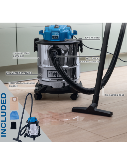 SCHEPPACH ODKURZACZ 20L 1300W  3in1 VC20