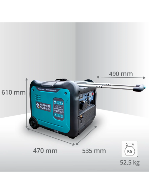 K&S KONNER & SOHNEN GENERATOR INWERTOROWY 5,0kW 230V KS 5500iEG S SILENT SERIES