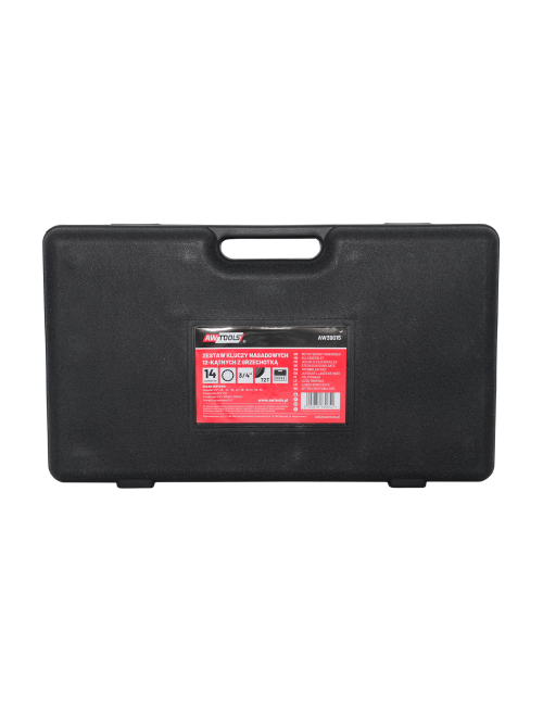 AWTOOLS ZESTAW KLUCZY NASADOWYCH 12KĄTNYCH 3/4" 14 ELE.