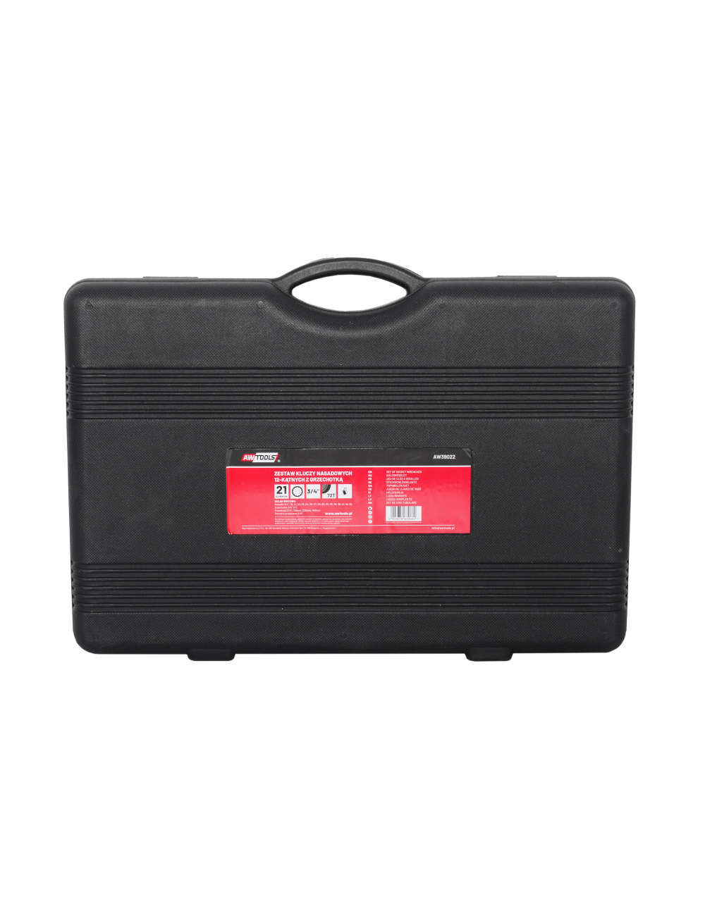 AWTOOLS ZESTAW KLUCZY NASADOWYCH 12KĄTNYCH 3/4" 21 ELE.