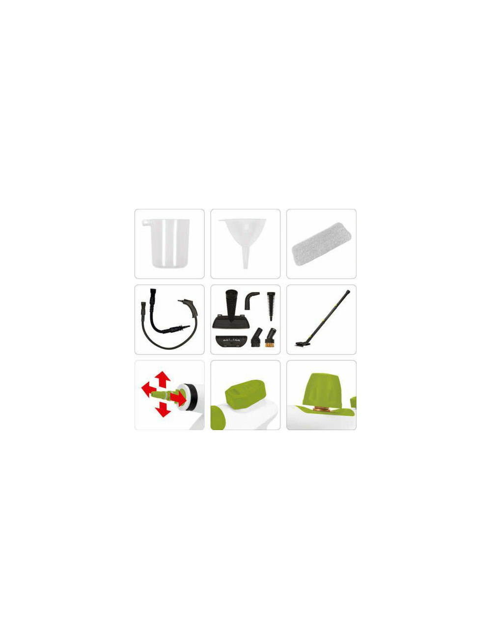 LUND MYJKA PAROWA 900-1050W, 17 AKCESORIÓW