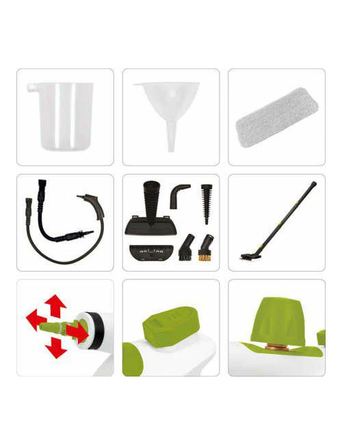LUND MYJKA PAROWA 900-1050W, 17 AKCESORIÓW