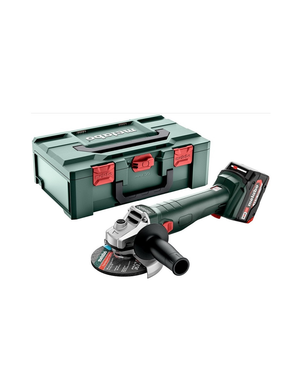 METABO SZLIFIERKA KĄTOWA W 18 7-125 2x4,0Ah METABOX