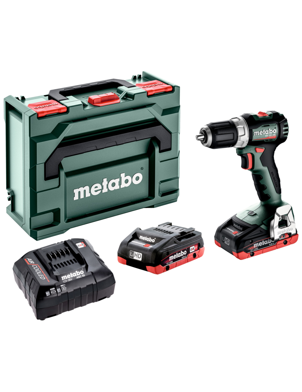 METABO WKRĘTARKA BS 18 L 50 25Nm 2 x 4,0Ah LiHD METABOX
