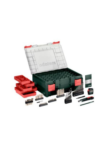 METABO WIERTARKO WKRĘTARKA BS 18 Set Mobilny warsztat + 2 akumulatory Li-Ion 18V 2,0AHz ładowarką SC 30 + 74 elementów