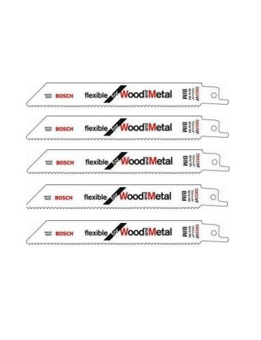 BOSCH BRZESZCZOT DO PIŁY SZABLASTEJ DREWNO METAL S922VF 5 szt