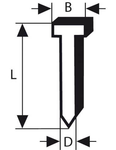 BOSCH GWOŹDZIE DO GSK 50 45mm 5000szt