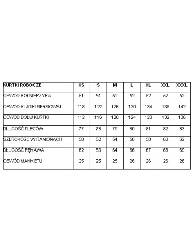 BETA KURTKA ROBOCZA MODEL 7909E Z PŁÓTNA - ROZMIAR M