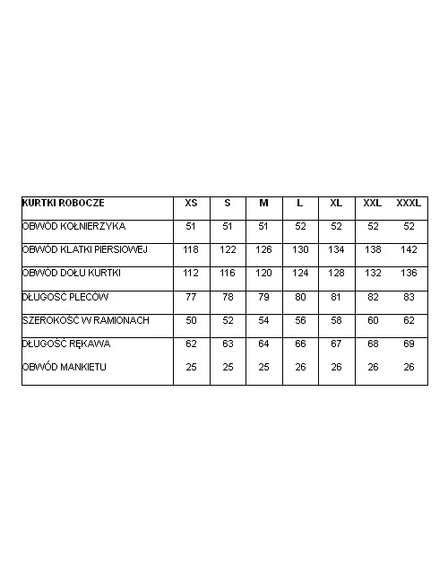 BETA KURTKA ROBOCZA MODEL 7909E Z PŁÓTNA - ROZMIAR XXL