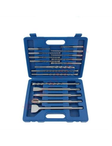 ZESTAW WIERTEŁ I DŁUT SDS PLUS 17szt. 5-16mm AR