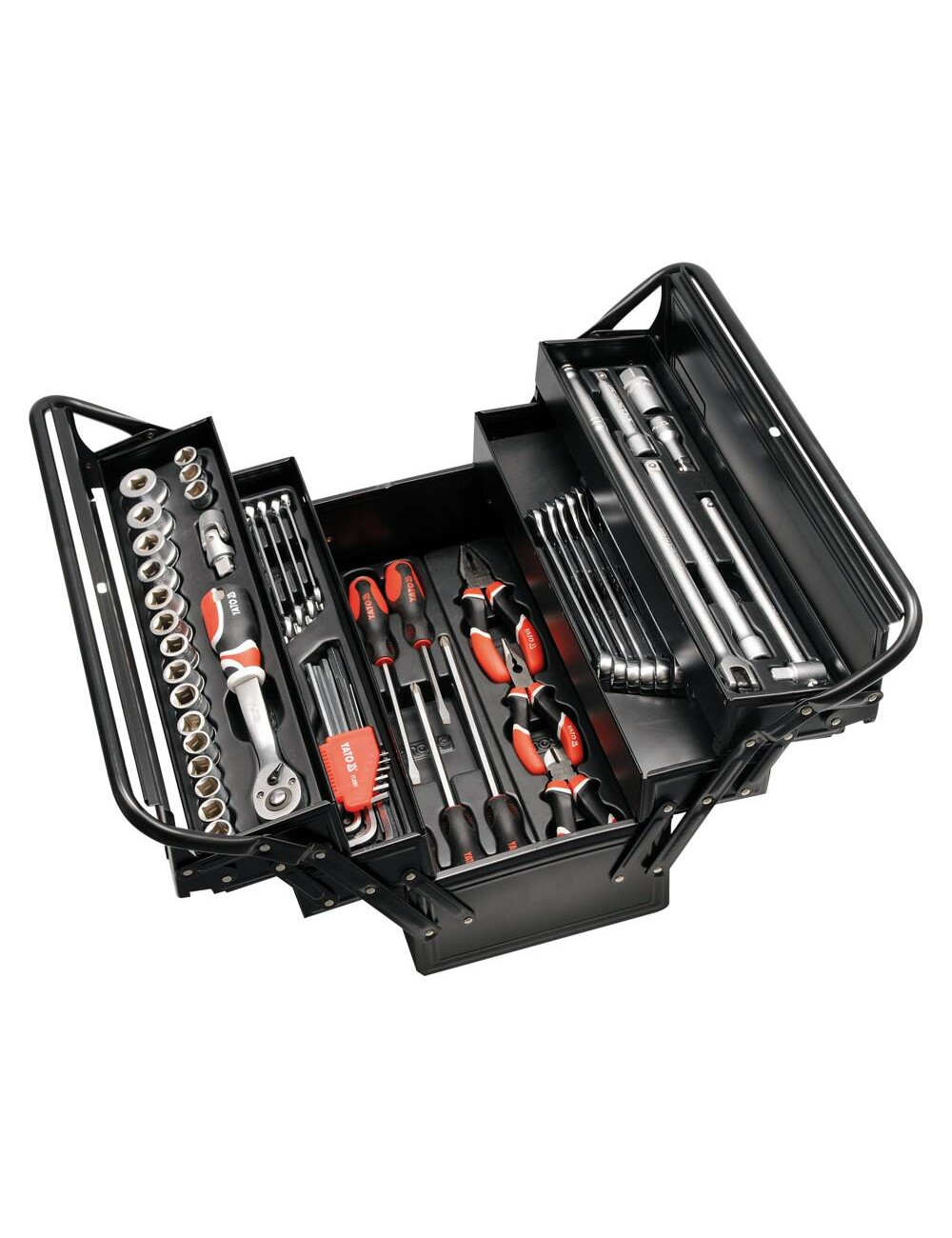 YATO SKRZYNKA Z NARZĘDZIAMI 62 elem. 3895