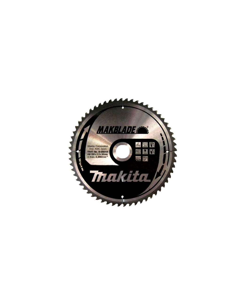 PIŁA TARCZOWA 255x30mm 60-ZĘBÓW MAKBLADE