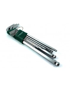 JONNESWAY IMBUSY 9 elem. BARDZO DŁUGIE Z KULĄ (1,5-10) BEZPOSLIZGOWE  H06SA109S