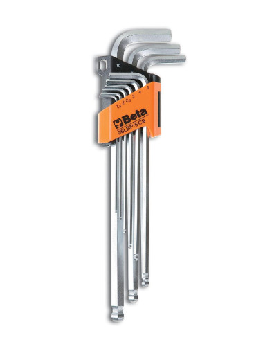 BETA KLUCZE IMBUSOWE KĄTOWE KOMPLET 9 elem. DŁUGIE KULA 96LBP SC8