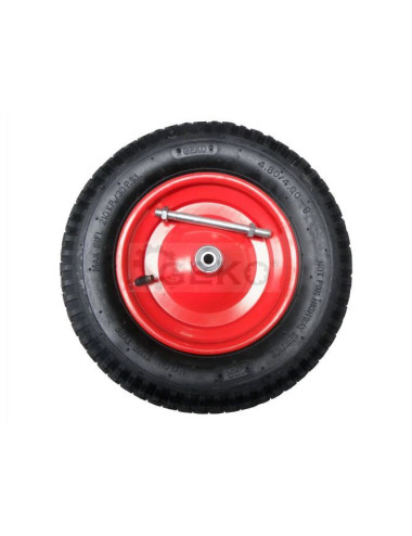KOŁO PNEUMATYCZNE 400 METAL ŁOŻ+OŚ