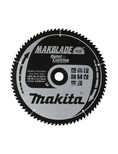 PIŁA TARCZOWA DO DREWNA MAKBLADE 260x30mm 100-ZĘBÓW